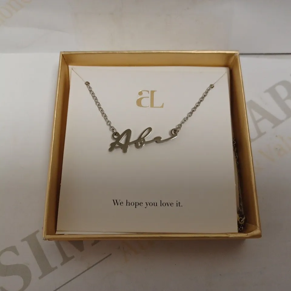 ABBOTT LYON PERSONALISED SILVER EFFECT NECKLACE