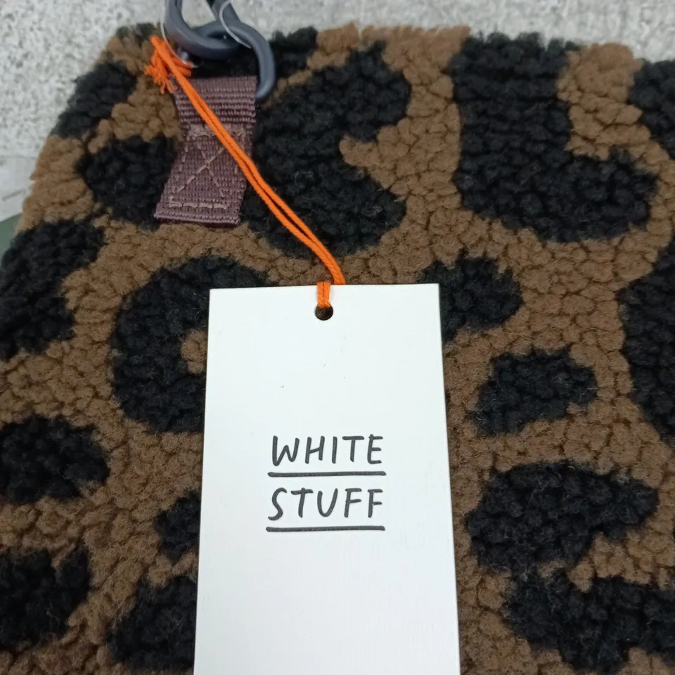 WHITE STUFF MEADOW LAPTOP BAG BROWN LEOPARD PRINT – ONE SIZE