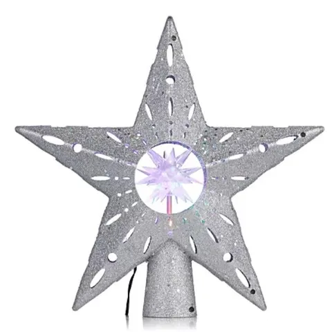 SANTA EXPRESS STAR ROTATING TREE TOPPER 