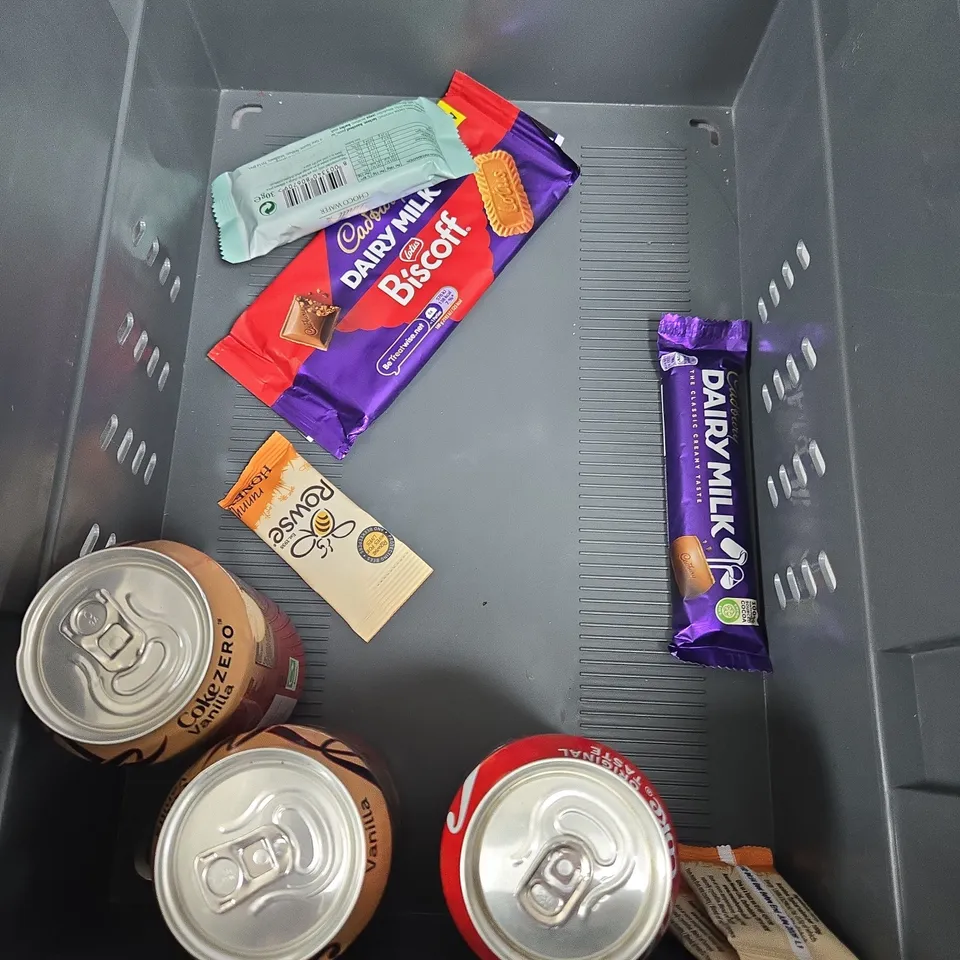 APPROXIMATELY 10 ASSORTED FOOD ITEMS TO INCLUDE - COCA COLA - DAIRY MILK BISCOFF - ROWSE HONEY - COLLECTION ONLY