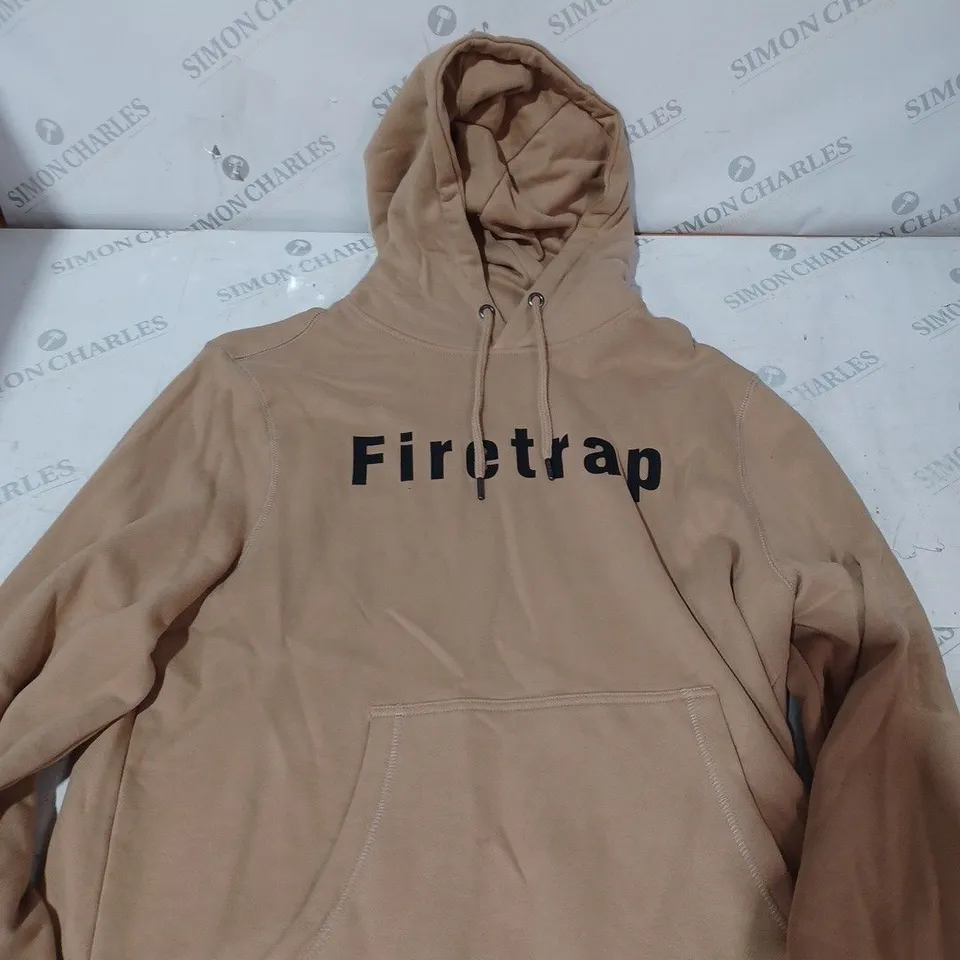 FIRETRAP GRAPHIC HOODIE IN BROWN - M