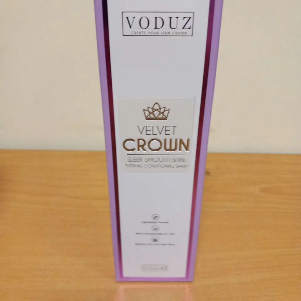 BOXED VODUZ VELVET CROWN THERMAL CONDITIONING SPRAY 200ML