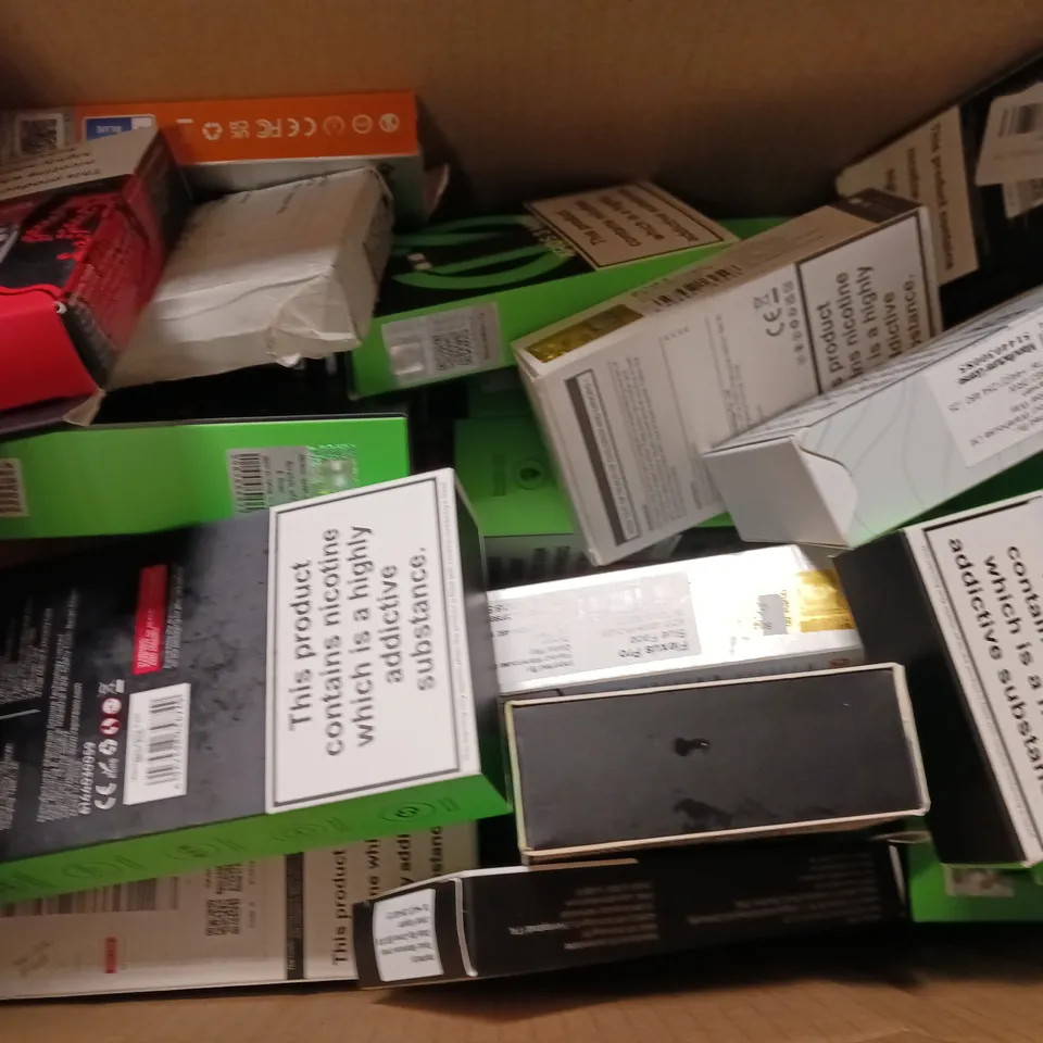 BOX OF APPROXIMATELY 20 E-CIGARETTES TO INCLUDE SMOK, VAPORESSO, ASPIRE 