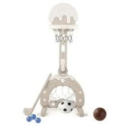 BOXED COSTWAY 4-IN-1 KIDS GREY ACTIVITY CENTRE