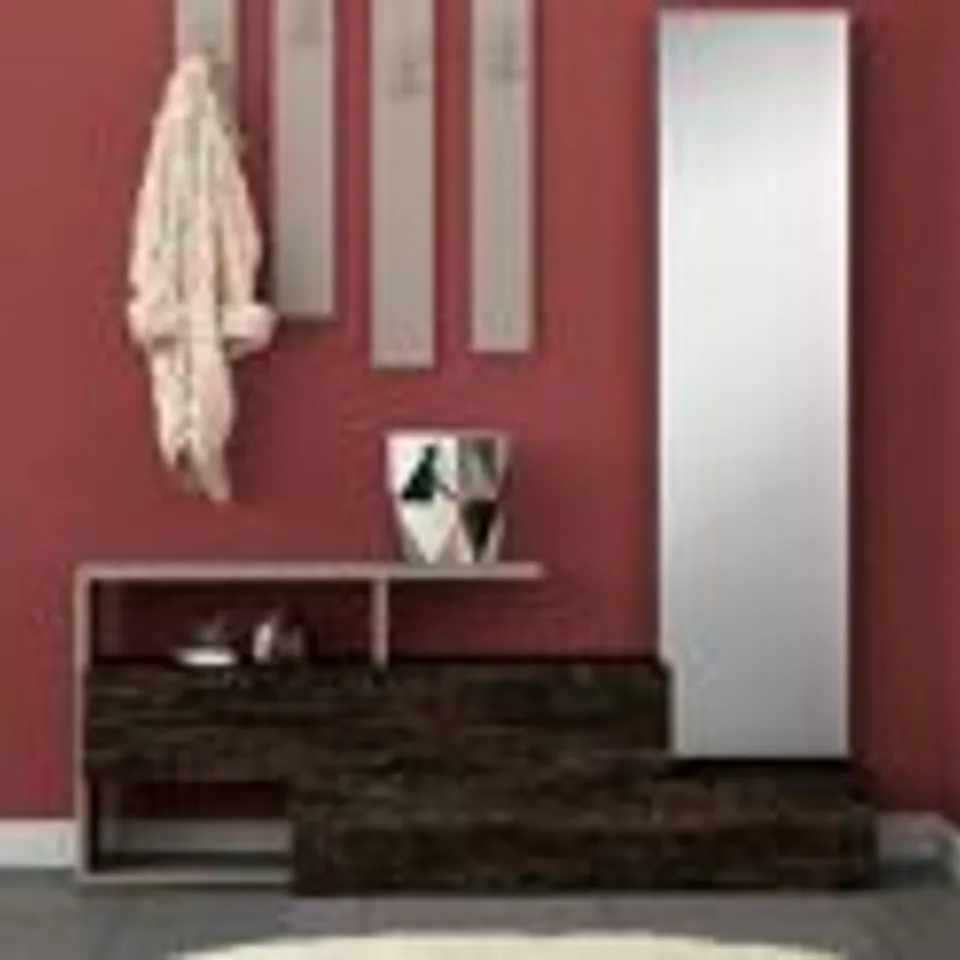 BRAND NEW BOXED RAMDA COAT RACK - DARK WENGE - LIGHT MOCHA