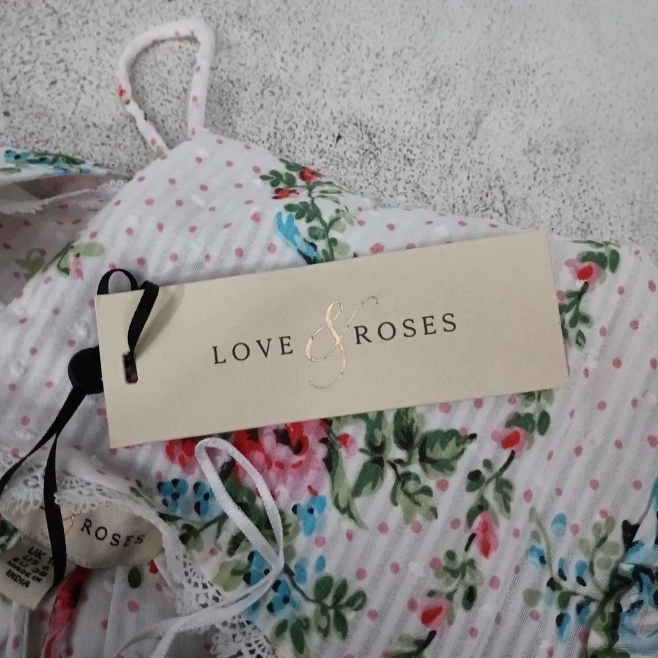LOVE & ROSES PETITE FLORAL DRESS – UK 10 