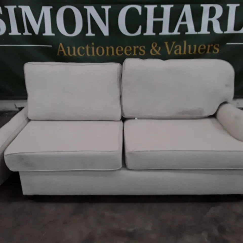 QUALITY DESIGNER TIDWORTH RHF CHAISE STORAGE SOFA BED - DESERT FABRIC