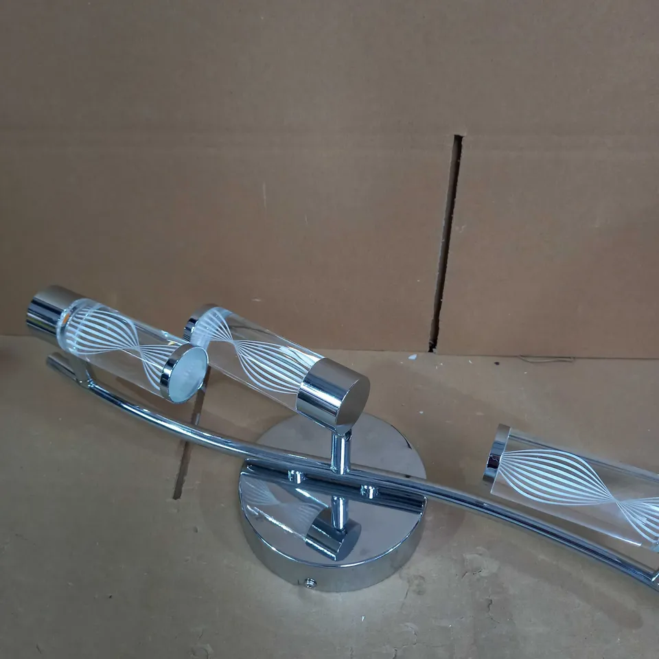 JOHN LEWIS METAL AND GLASS 3 LIGHT CEILING LIGHT 