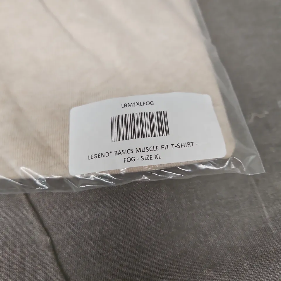 LEGEND LONDON MUSCLE FIT T SHIRT FOG XL