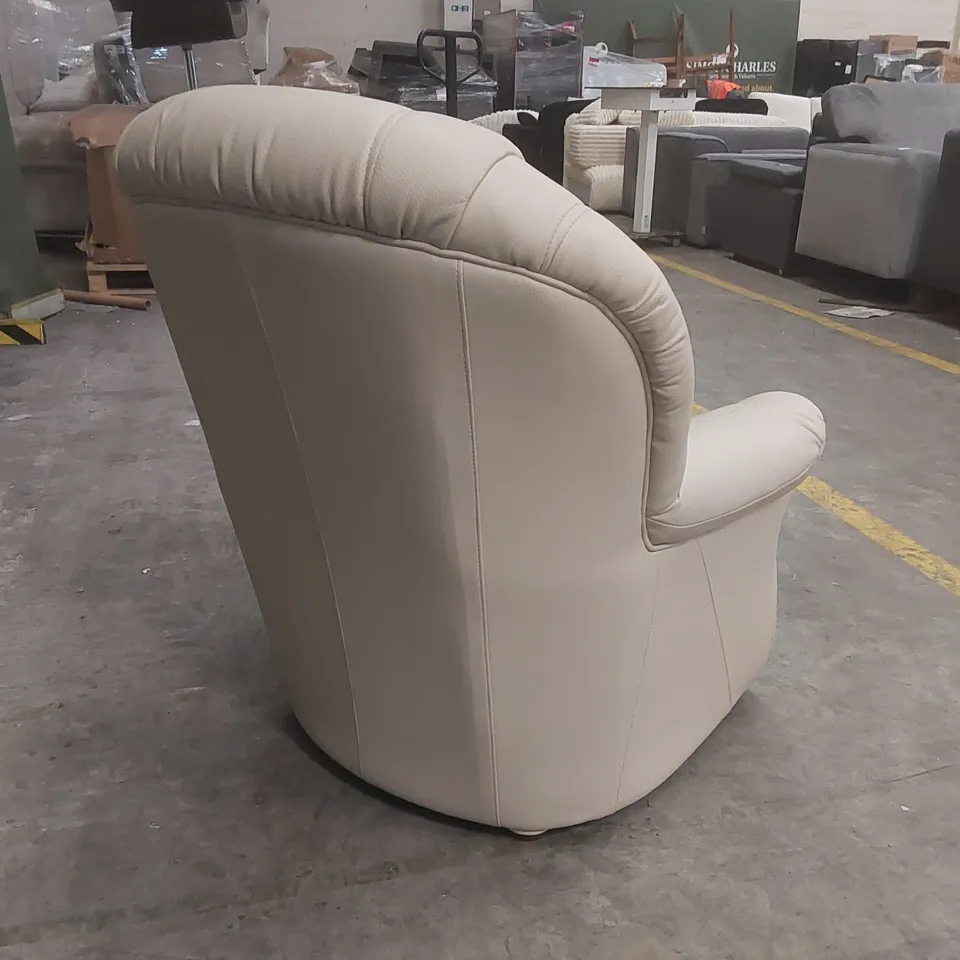 QUALITY DESIGNER ITALIAN MADE LEATHER ARM CHAIR