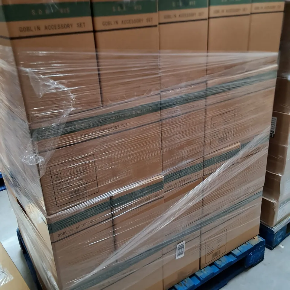 PALLET CONTAINING 40 14-PACK BOXES OF BRAND NEW GOBLIN VACUUM ACCESSORY KITS 