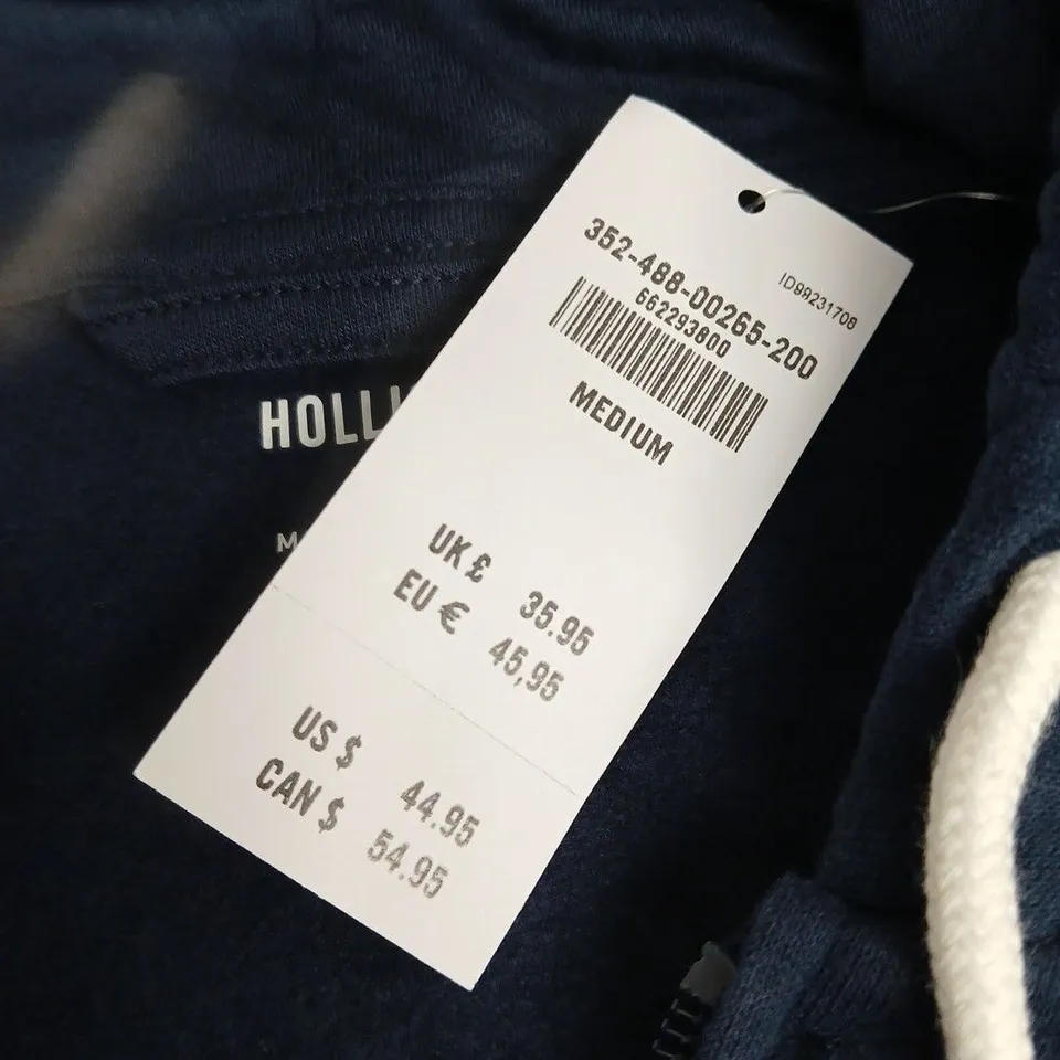HOLLISTER ZIP THROUGH HOODIE - MEDIUM