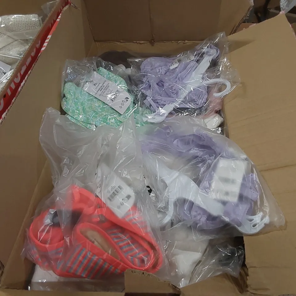 PALLET CONTAINING A LARGE QUANTITY OF BRAND NEW ASSORTED PRODUCTS INCLUDING: JUMPERS, JEANS, TROUSERS, UNDERWEAR, BIKINI BOTTOMS ECT