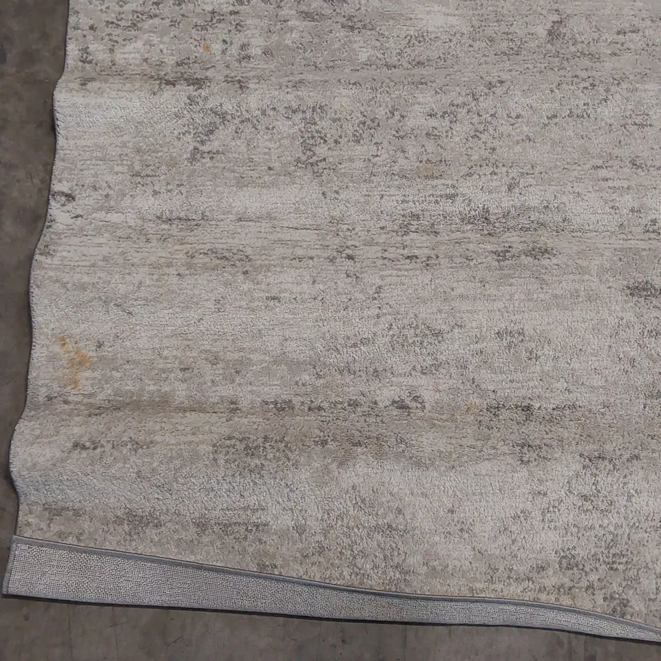 POWER LOOM CHARCOAL/WHITE RUG // 160 X 220CM