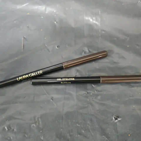 2 X LAURA GELLER GEL EYELINER - DARK BROWN