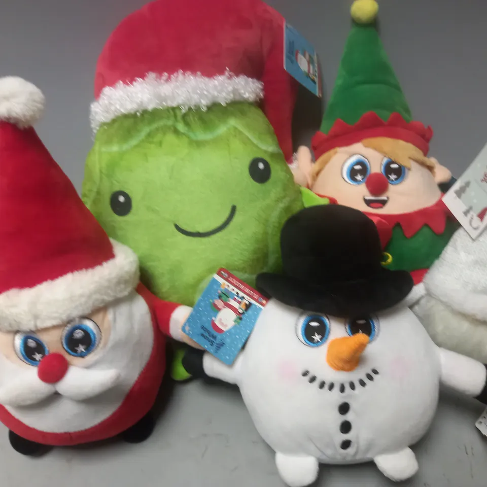 LOT OF 5 ASSORTED SEASONAL PLUSHIES