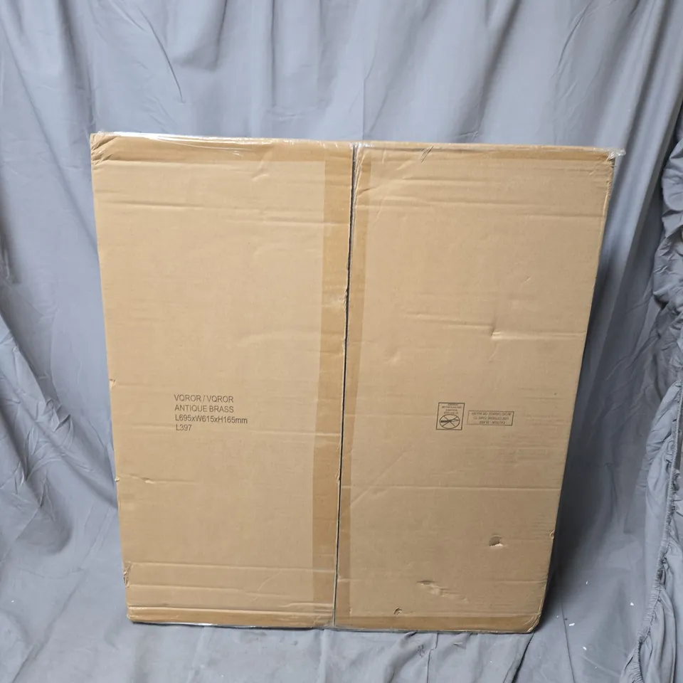 FRANCIS 6 LIGHT WHEEL PENDANT - ANTIQUE BRASS - COLLECTION ONLY 