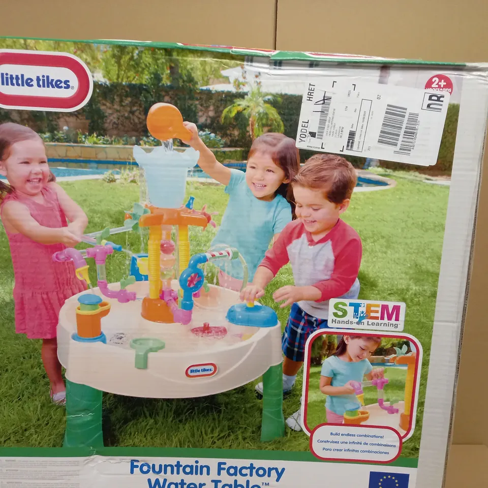 LITTLE TIKES FOUNTAIN FACTORY WATER TABLE RRP £59.99