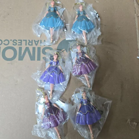 BOX OF GISELA GRAHAM SMALL PRINCESS DECORATIONS 