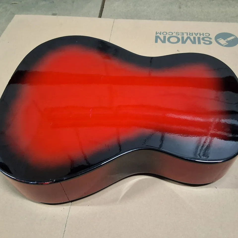 GEAR4MUSIC RED TO BLACK SUNBURST CLASSICAL GUITAR – NYLON STRINGS