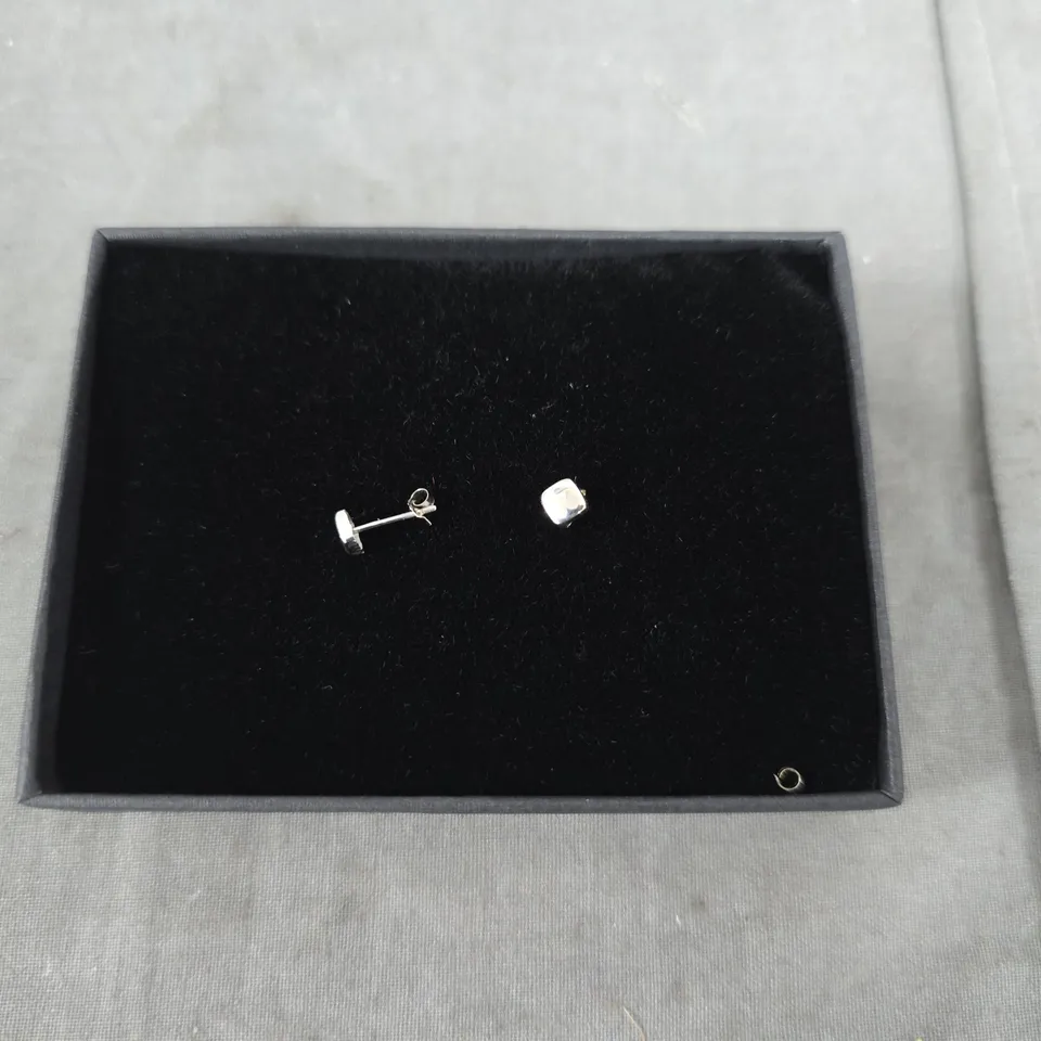 THE LOVE COLLECTION SQUARE STUD EARRINGS