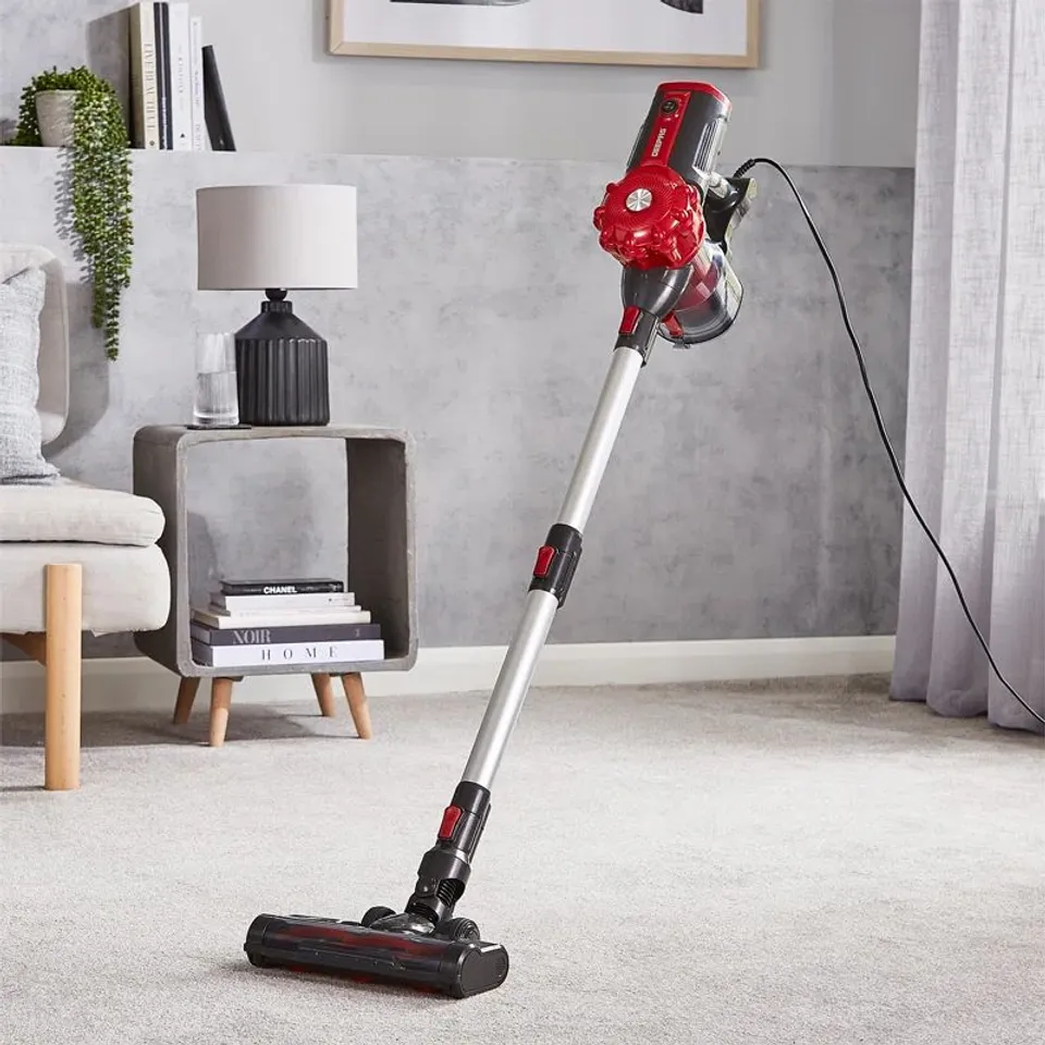 BOXED GEEPAS UPRIGHT VACUUM CLEANER 2-IN-1 CORDED STICK & HANDHELD VACUUM 240V FOR CARPET HARD FLOOR 