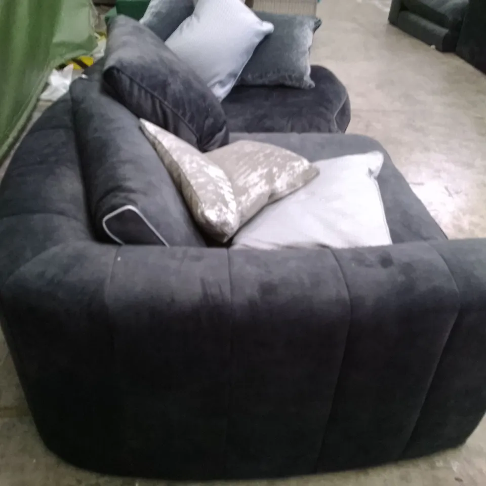 QUALITY DESIGNER SOFOLOGY SOFA SECTIONS - BLACK FABRIC