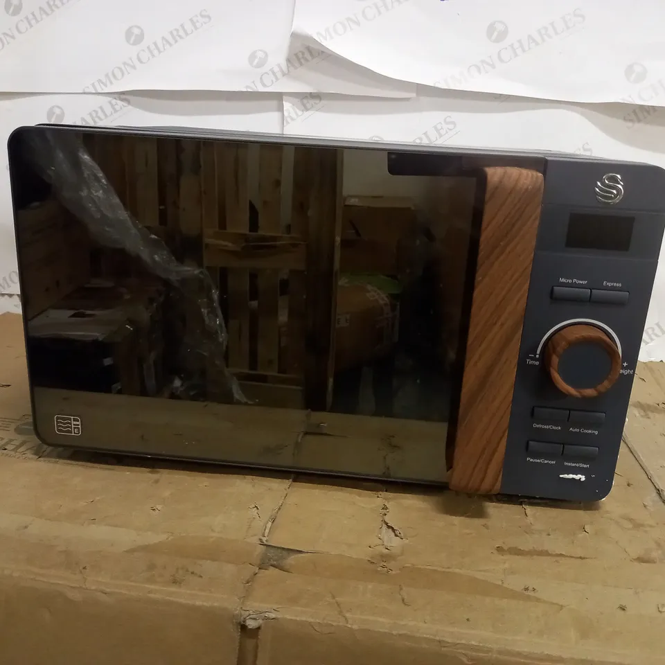 SWAN 20L NORDIC DIGITAL LED MICROWAVE - GREY