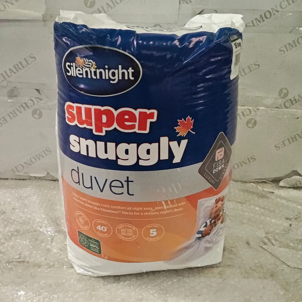SILENTNIGHT SUPER SNUGGLY DOUBLE 15 TOG DUVET