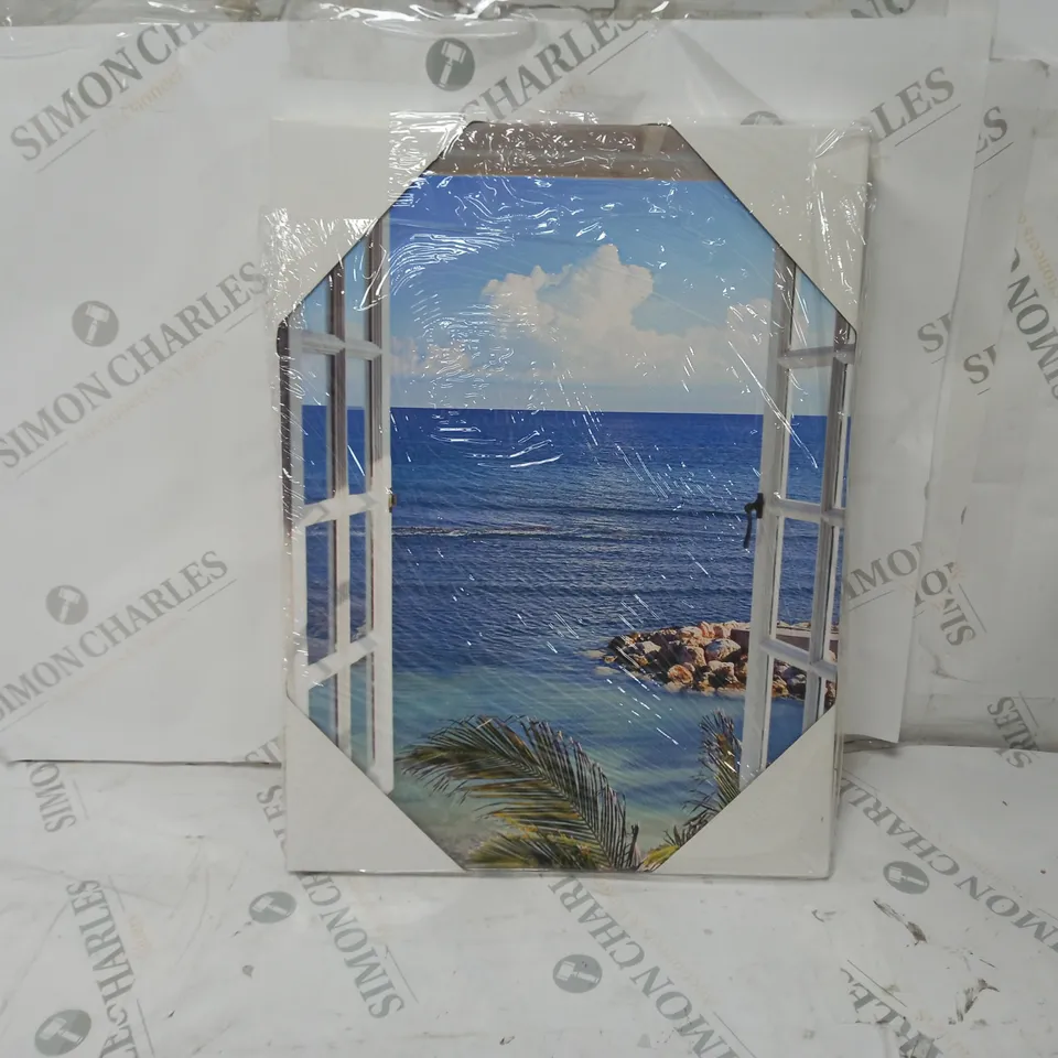 BOXED KATJA SUCKER 'WINDOW TO PARADISE' CANVAS 30X40CM