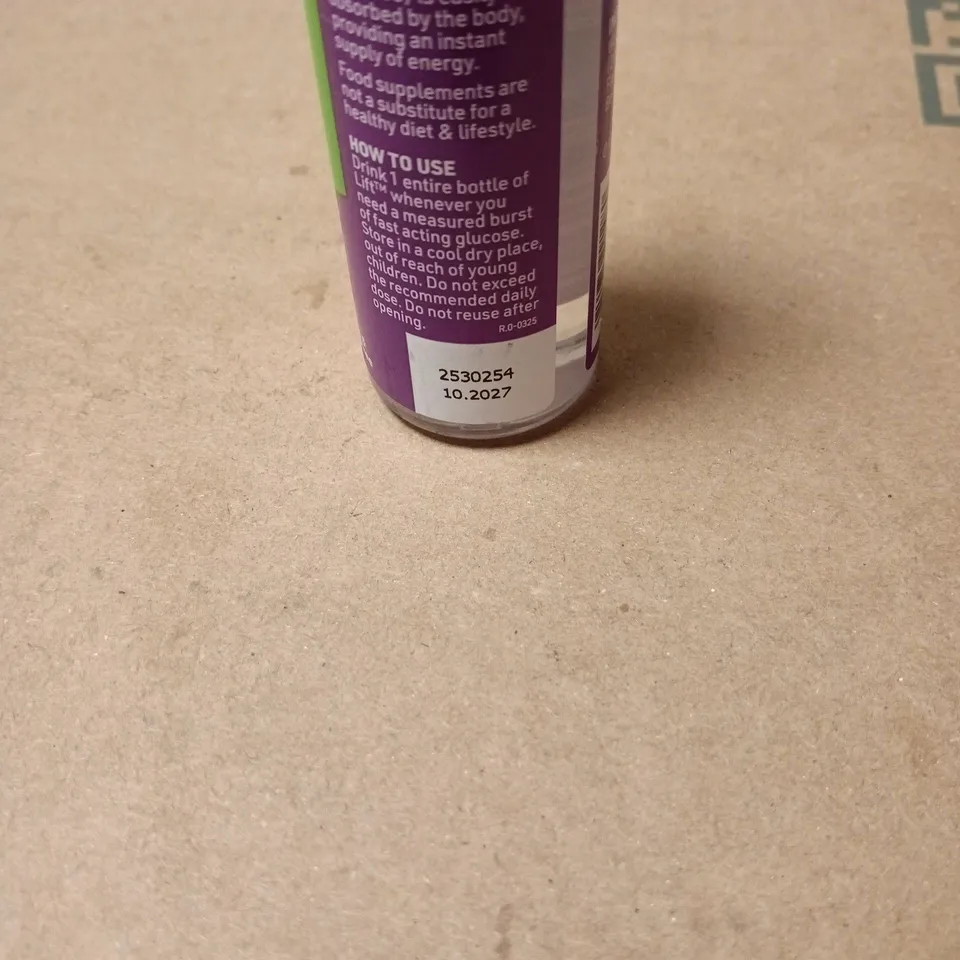 4 X LIFT FAST ACTING GLUCOSE SHOT "VERY BERRY" 60ML