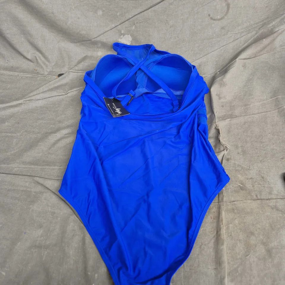 POUR MOI BEACH BOUND HIGH NECK SWIMSUIT – ULTRAMARINE, UK 16