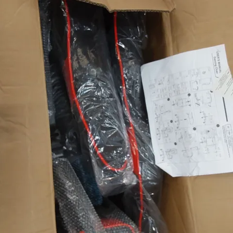 BOXED BLACK AND RED GAMING CHAIR 