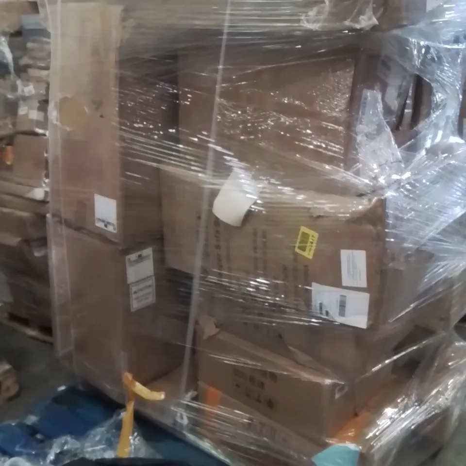 PALLET OF ASSORTED HOUSEHOLD GOODS AND PRODUCTS TO INCLUDE;SOFA BED,PRESSURE COOKER,SPRAY GUN