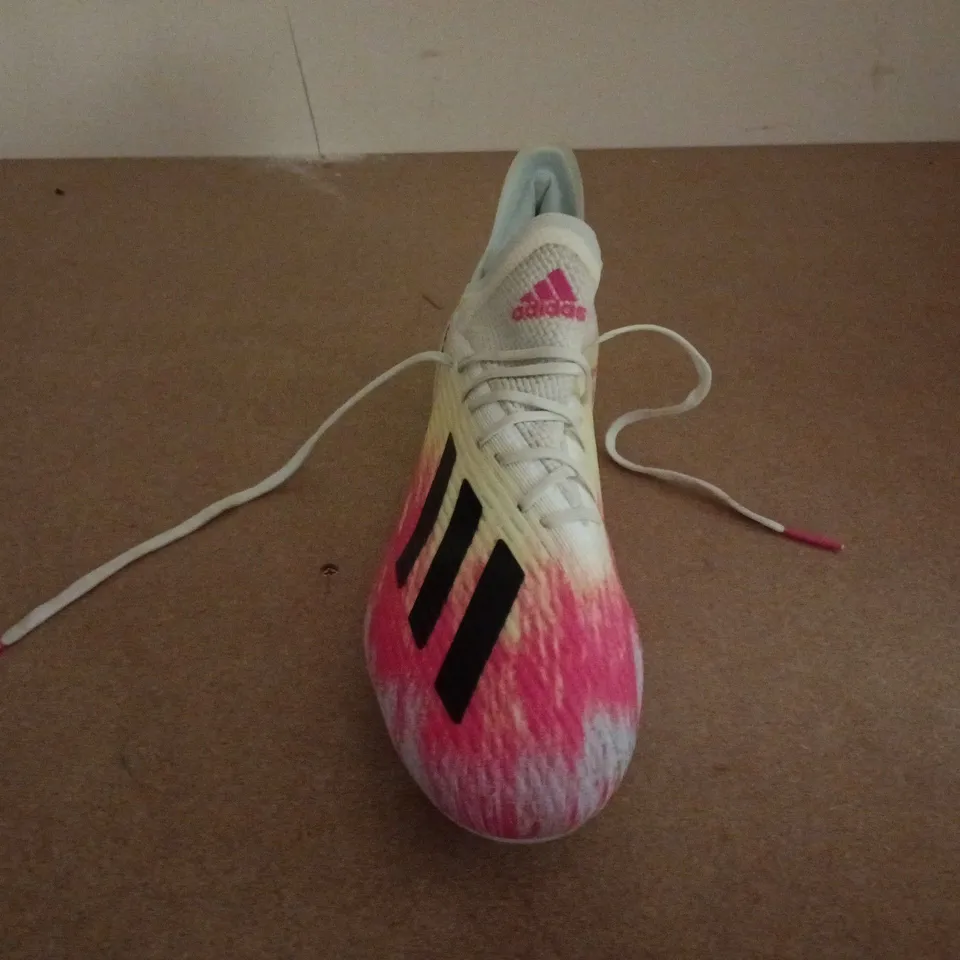 UNBOXED PAIR OF ADIDAS SPEEDMESH BOOTS IN WHITE MULTI - UK 12
