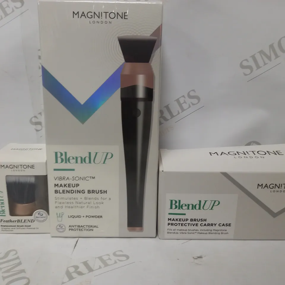 MAGNITONE BLEND UP VIBRA-SONIC MAKEUP BLENDING BRUSH STARTER KIT COLLECTION