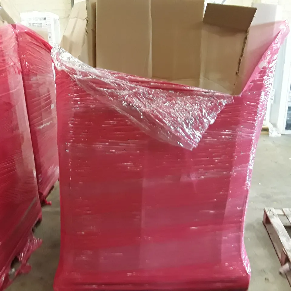 PALLET TO CONTAIN AN ASSORTMENT OF HOUSEHOLD ITEMS TO INCLUDE DECROATIVE ITEMS, RUGS AND BAGS ECT