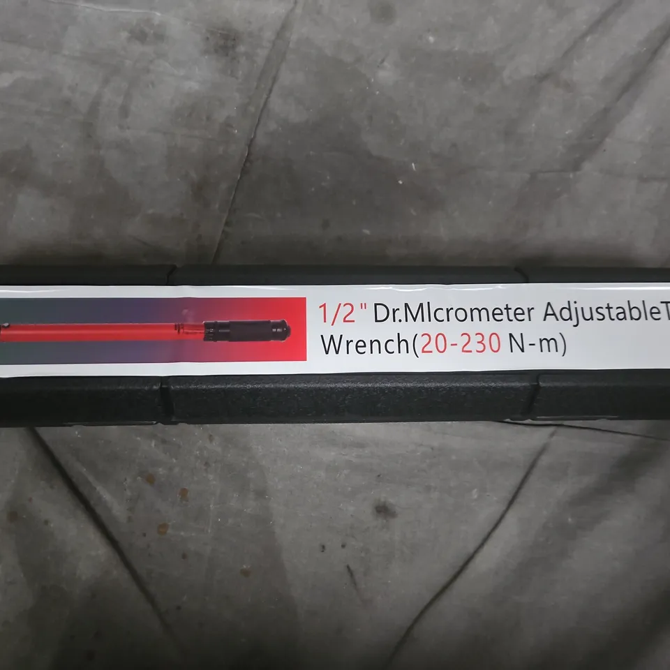 "1/2" Dr. Micrometer Adjustable Torque Wrench – 20–230 N·m