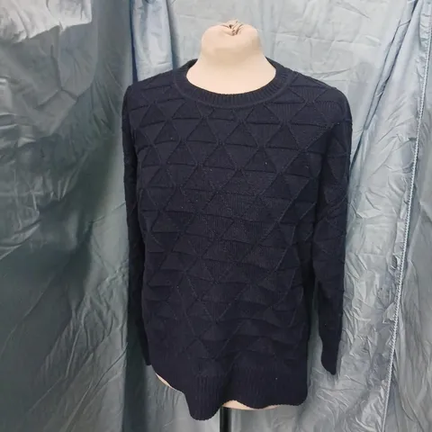 FAT FACE NAVY KNIT JUMPER – UK 12 (EU 40, US 8)