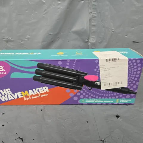 BOXED SBB STYLE TOOLS THE WAVE MAKER TRIPPLE BARRLE WAVER 