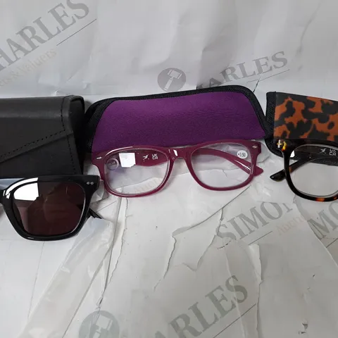 HUMMINGBIRD SUNGLASSES AND 2X READING GLASSES CLASS MIX 3.5