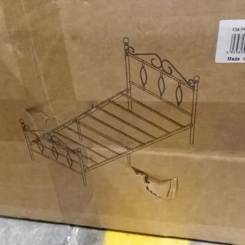 BOXED 3FT SINGLE BED FRAME - WHITE (1 BOX)