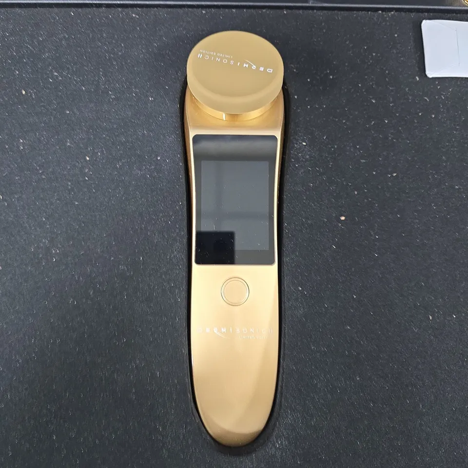 DERMASONIC II LIMITED EDITION FACIAL DEVICE – OPTRA LONDON (GOLD), BOXED