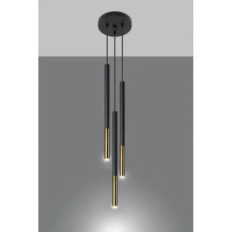 BOXED MOZAICA 3-LIGHT CLUSTER PENDANTS