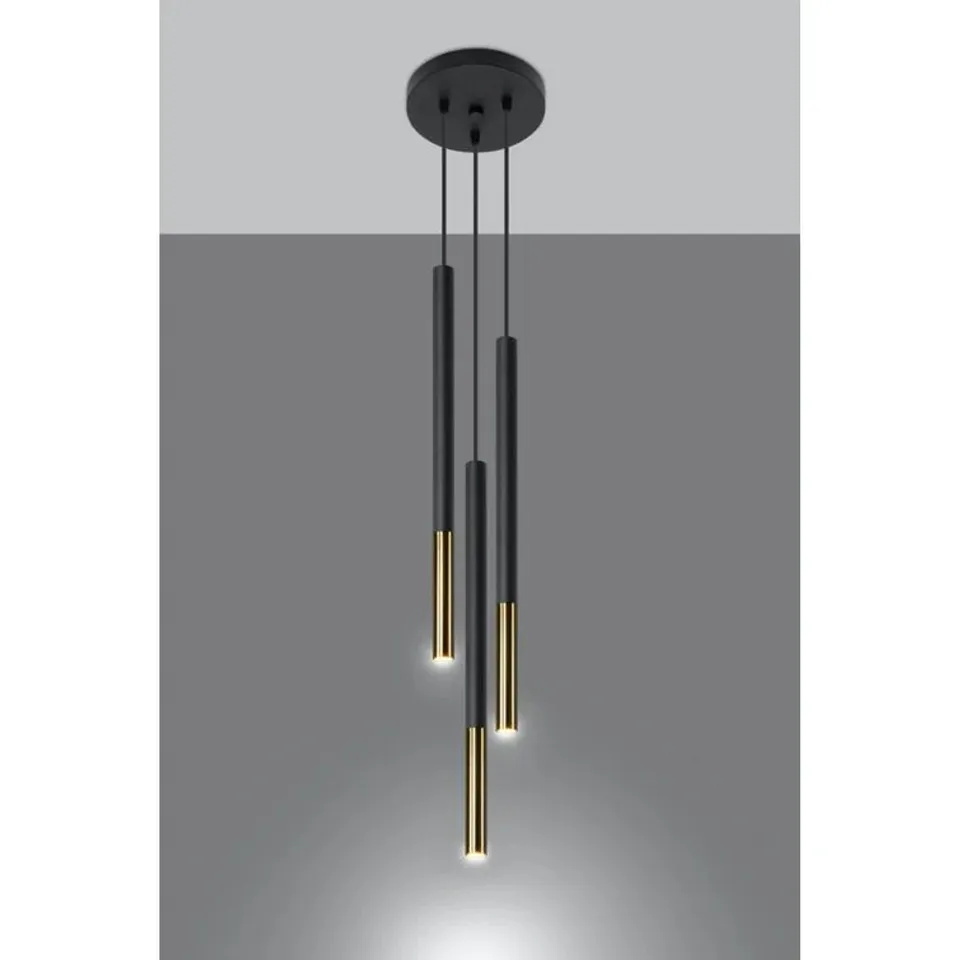 BOXED MOZAICA 3-LIGHT CLUSTER PENDANTS 