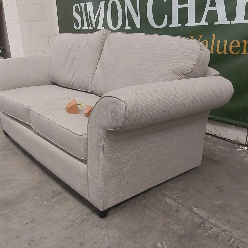 QUALITY DESIGNER 4 SEATER FABRIC UPHOLSTERED SOFA BED