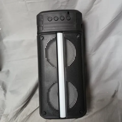 SINGE PORTABLE BLUETOOTH SPEAKER WITH RGB LED LIGHTING – BLACK (BOXED)