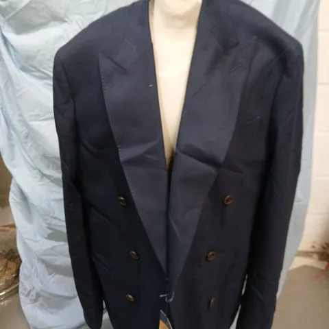 CHARLES TYRWHITT NAVY DOUBLE-BREASTED BLAZER – UK 42L