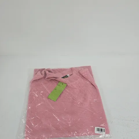 SUGAR CRISP PINK KNIT SWEATER