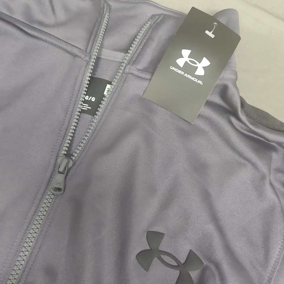 UNDER ARMOUR RIVAL KNIT TRACK SUIT IN GREY - LARGE